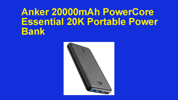 Anker Power Bank USB C Power Core PD Power Bank 20000mAh Portable Charger
