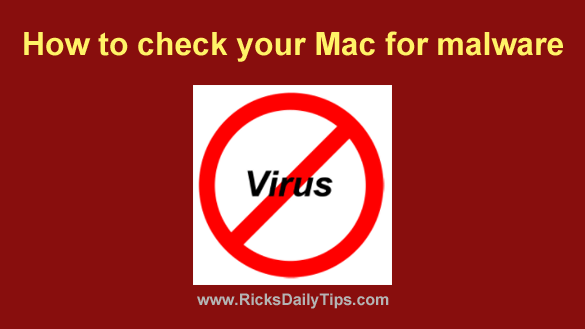 mac check for malware
